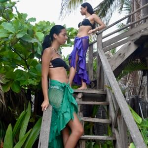 Pareo Tropical de Malla Fluida